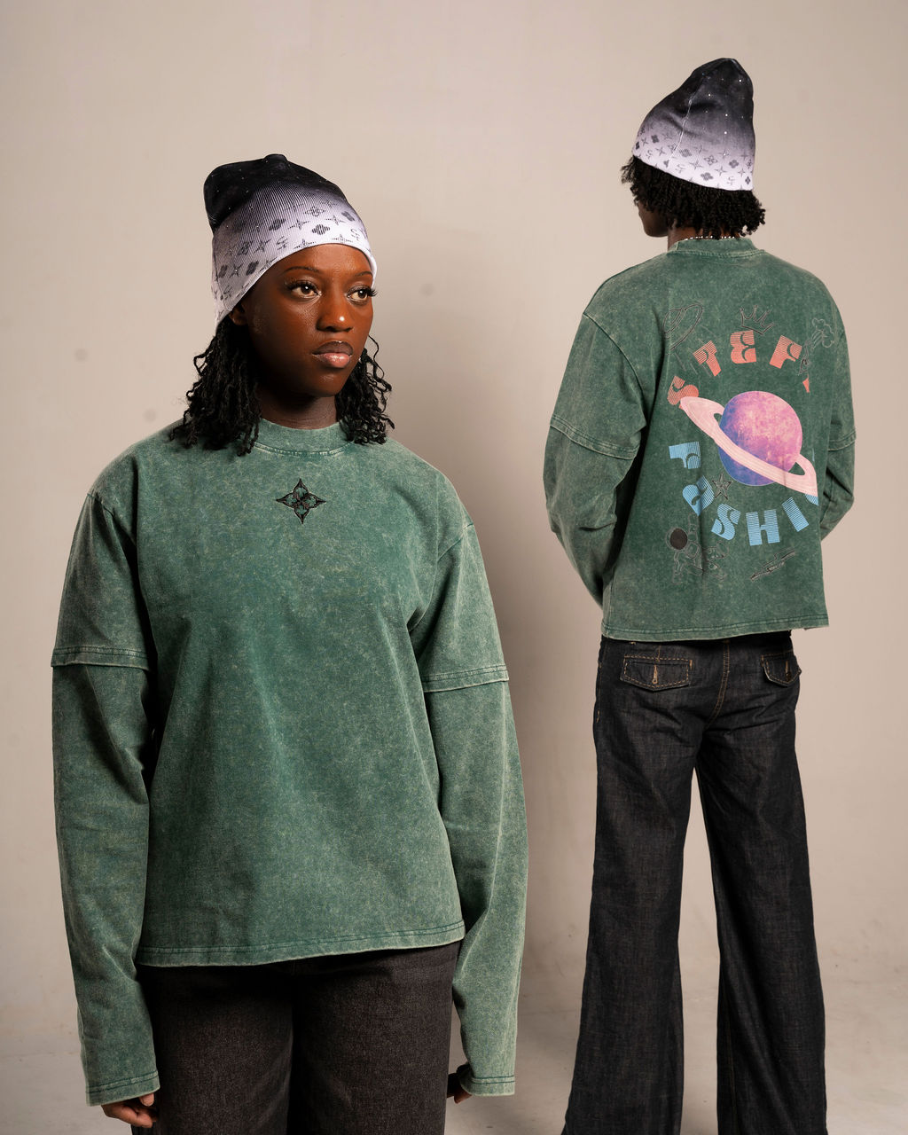 SF Galaxy Shirt – Embroidered Logo & Galaxy Back Print